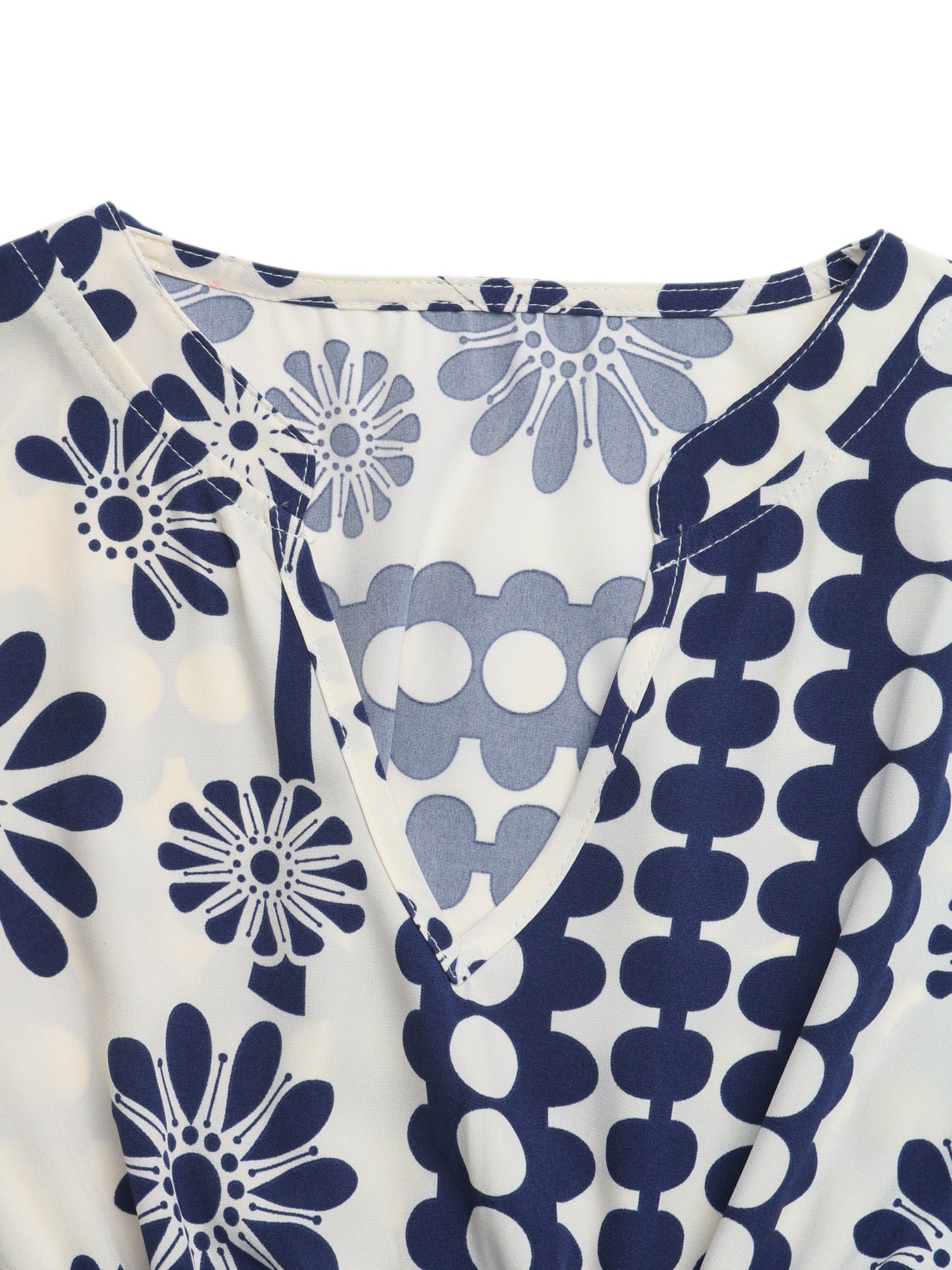 Floral Polyester Maxi Dress Resort Cutout V Neck