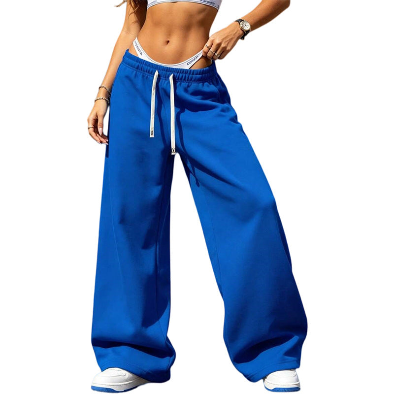 Women Baggy Wide Leg Sweatpants High Waist Cotton Joggers