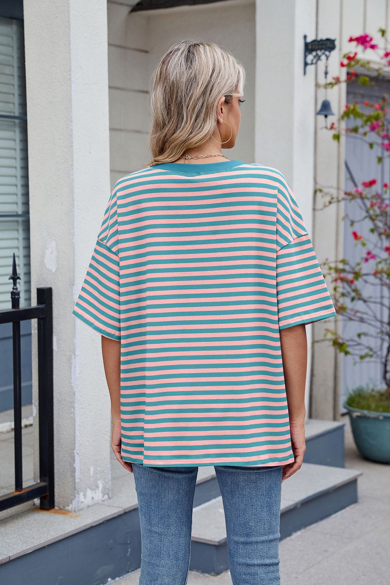 Womens Oversized T Shirts Loose Fit Crewneck Short Sleeve Tops