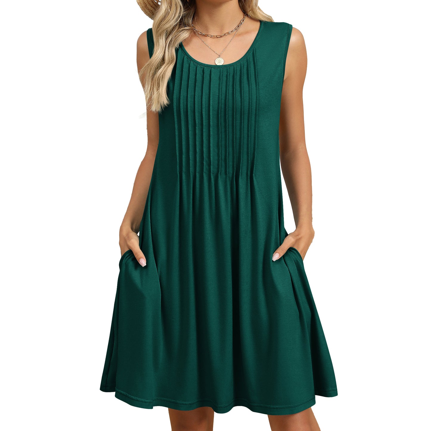 Boho Style Casual Sundress with Pockets for Women
