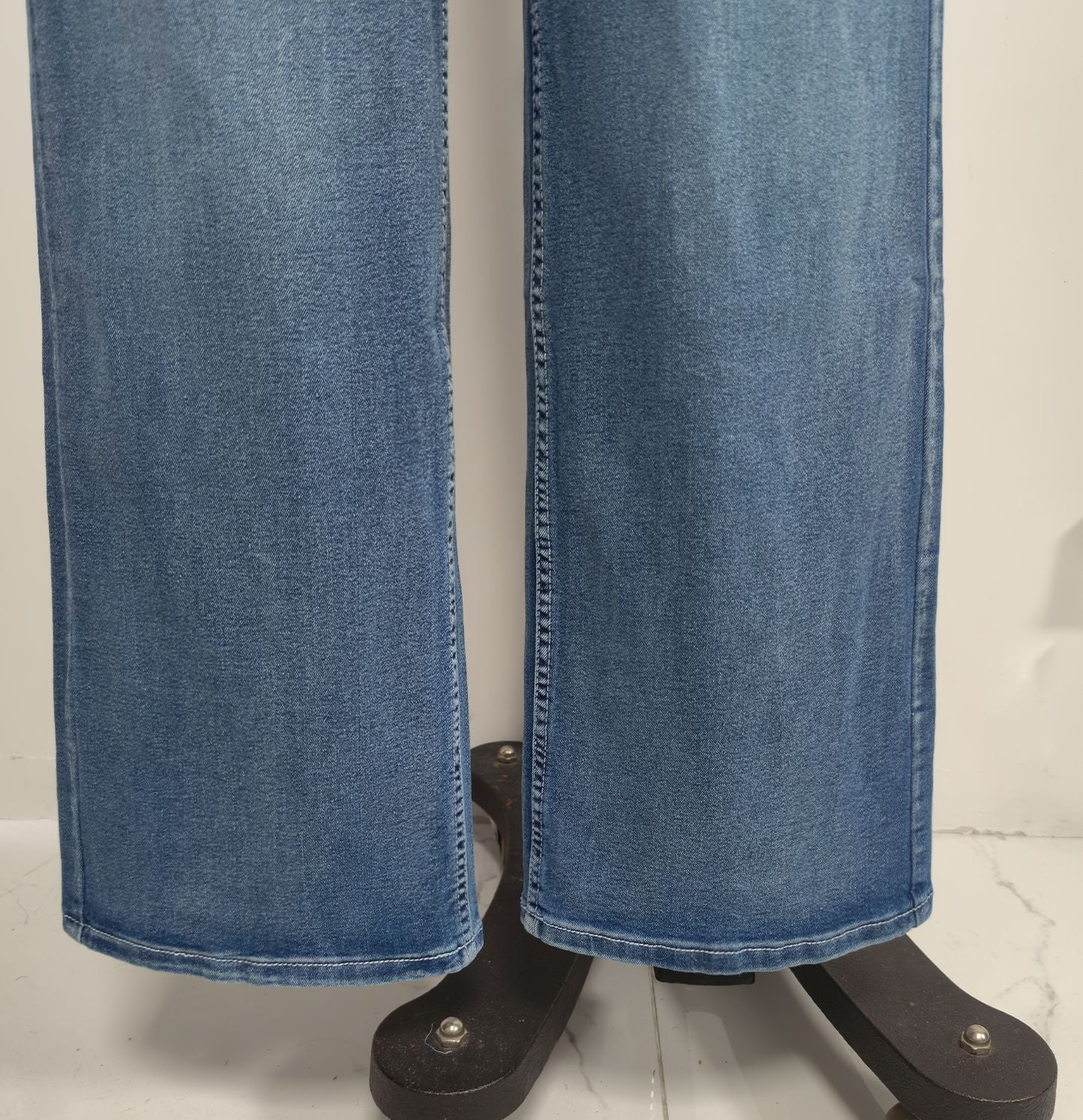 Washed Cargo Straight Leg Denim Jeans