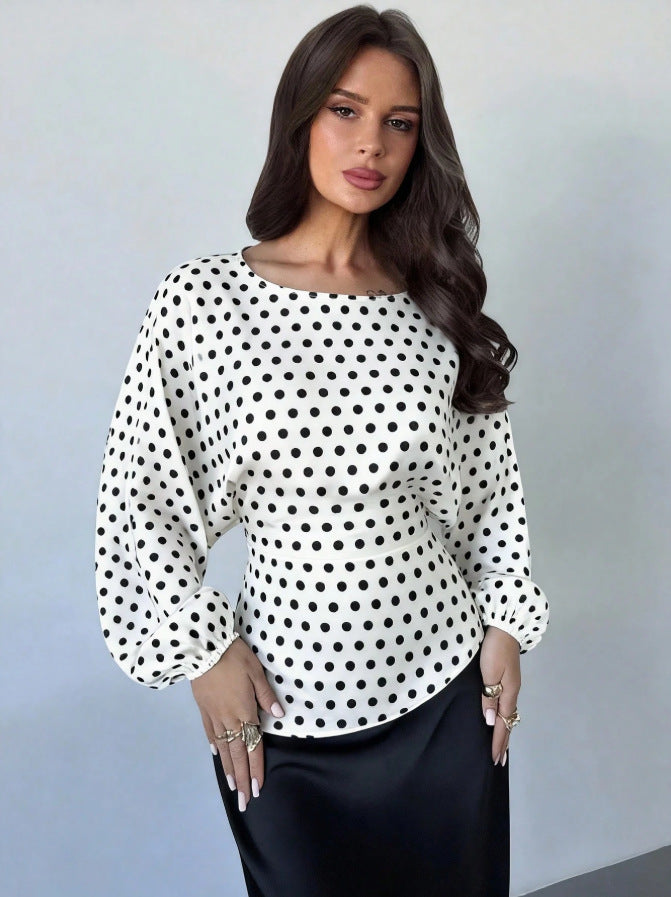 Striped Cotton Top Casual Henley Oversized Long Sleeve