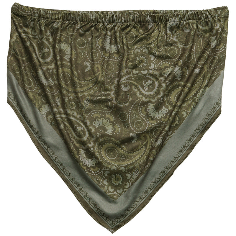 Boho Paisley Strapless Bandeau Handkerchief Top