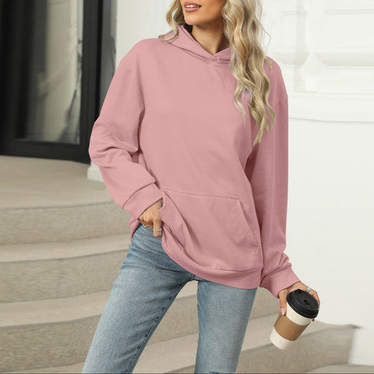 Oversized Hooded Pocket Pullover Sweatshirt