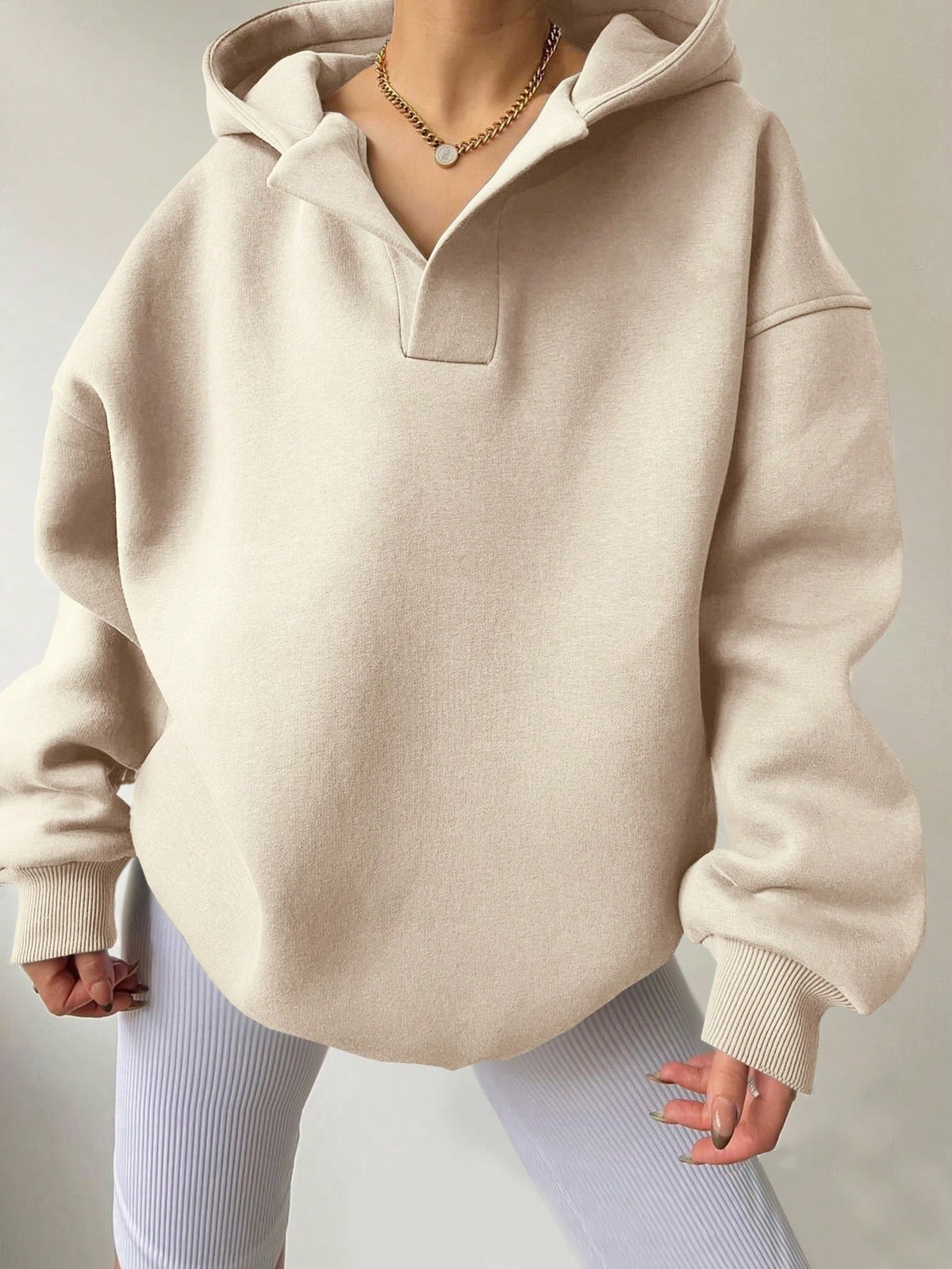 Women's Oversized Hoodie Casual Long Sleeve Solid Pullover