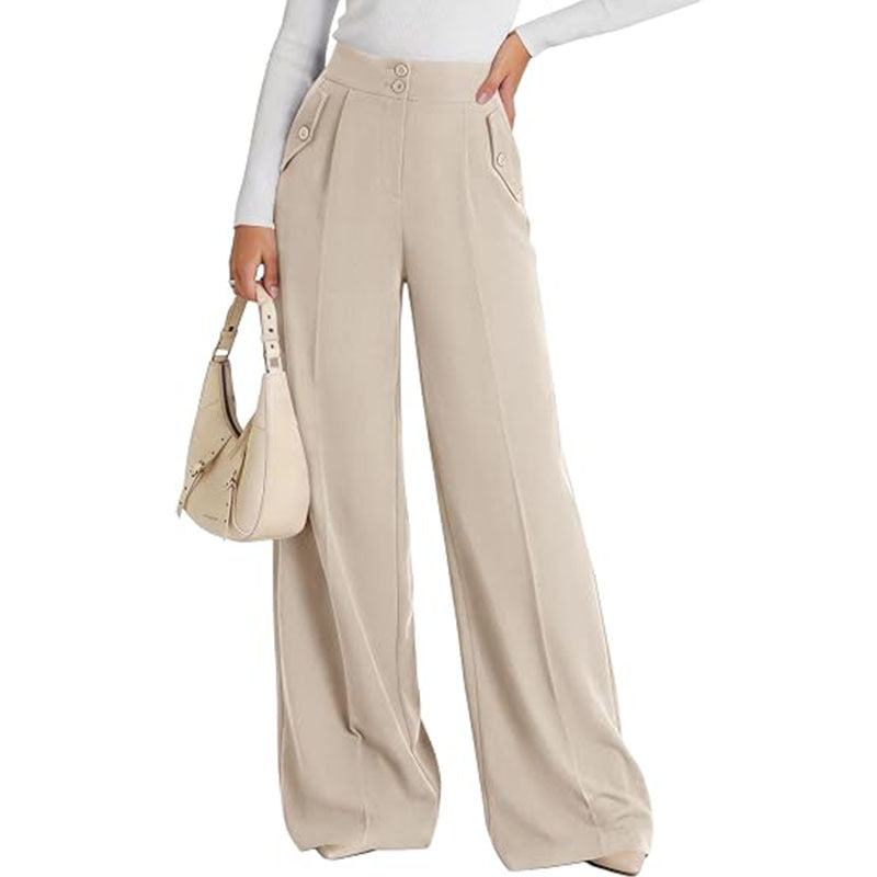 High Waist Wide Leg Dress Pants Business Casual Trousers