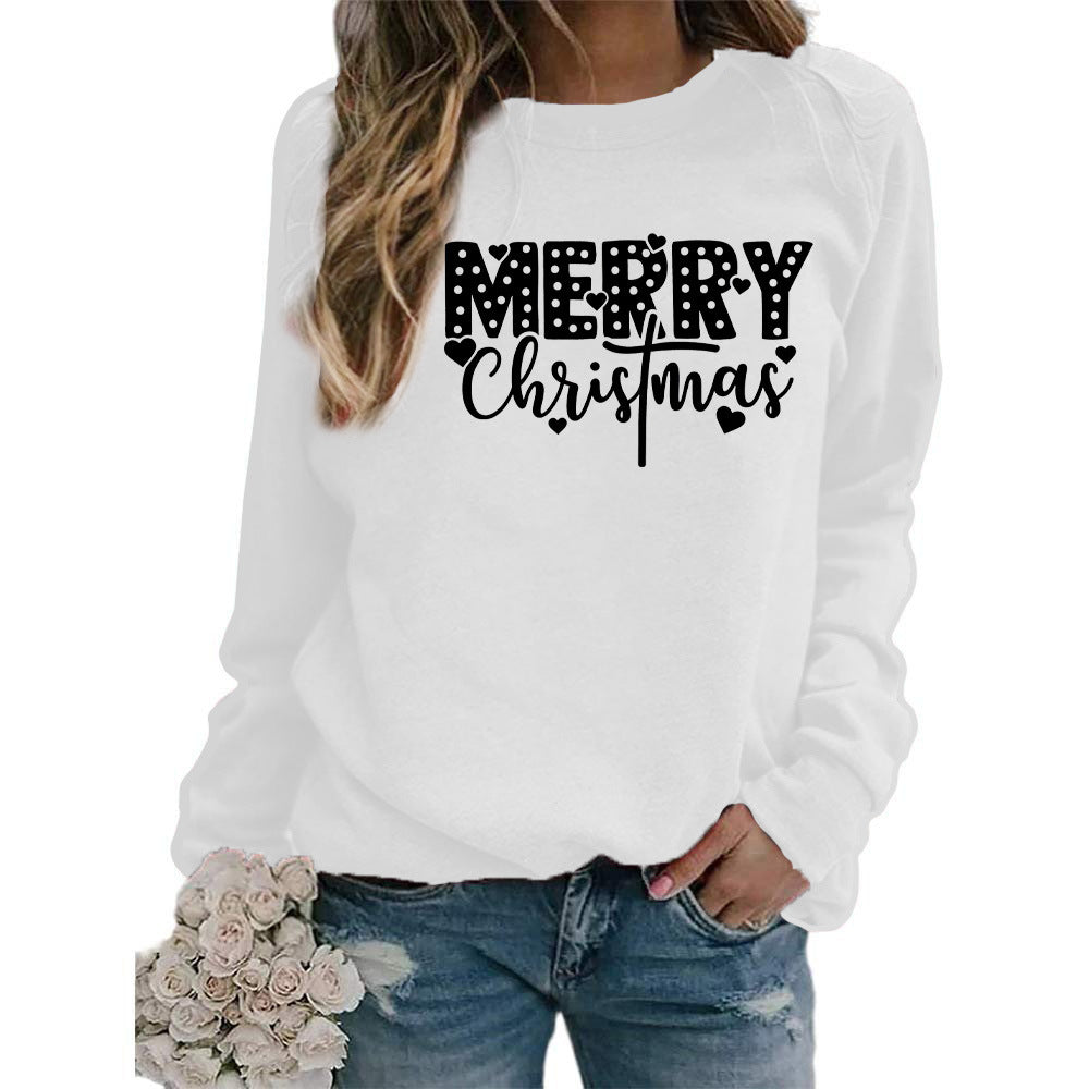 Women's Merry Christmas Graphic Crewneck Sweatshirt