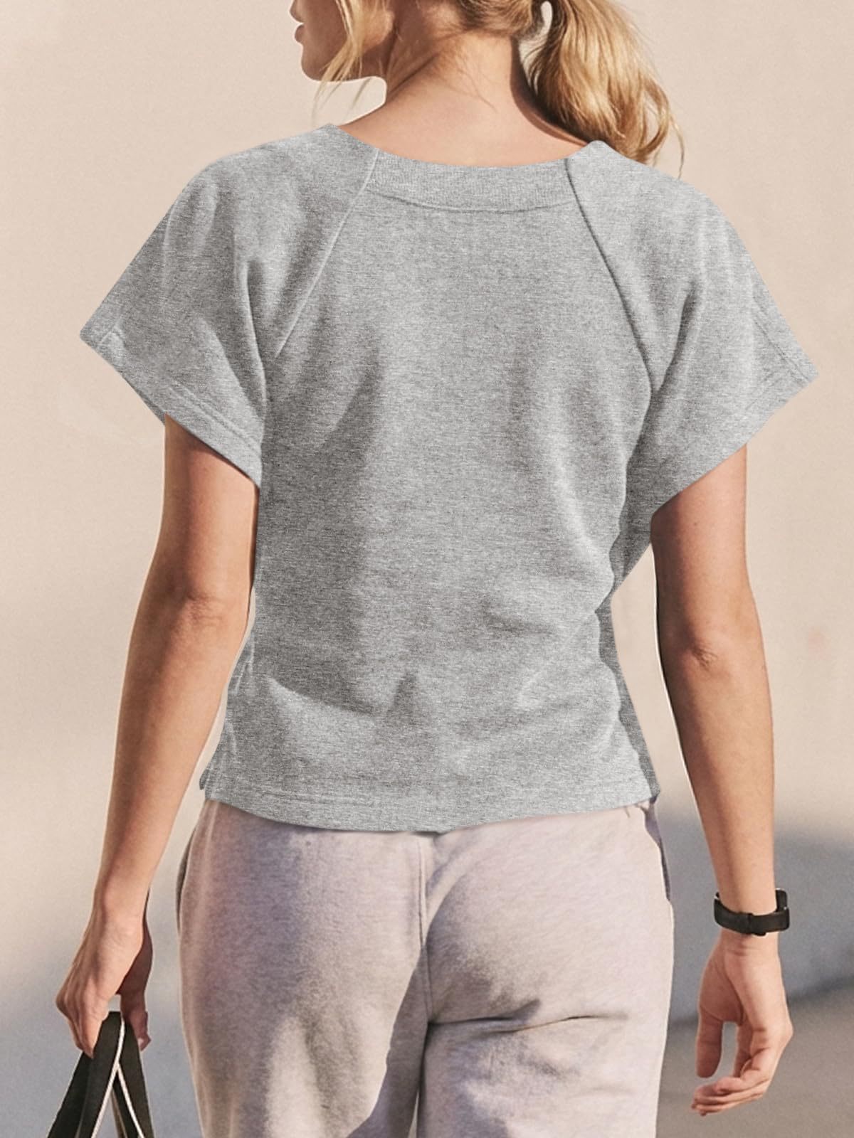 Solid Tie Waist Blouse Oversized Boutique Peplum Top