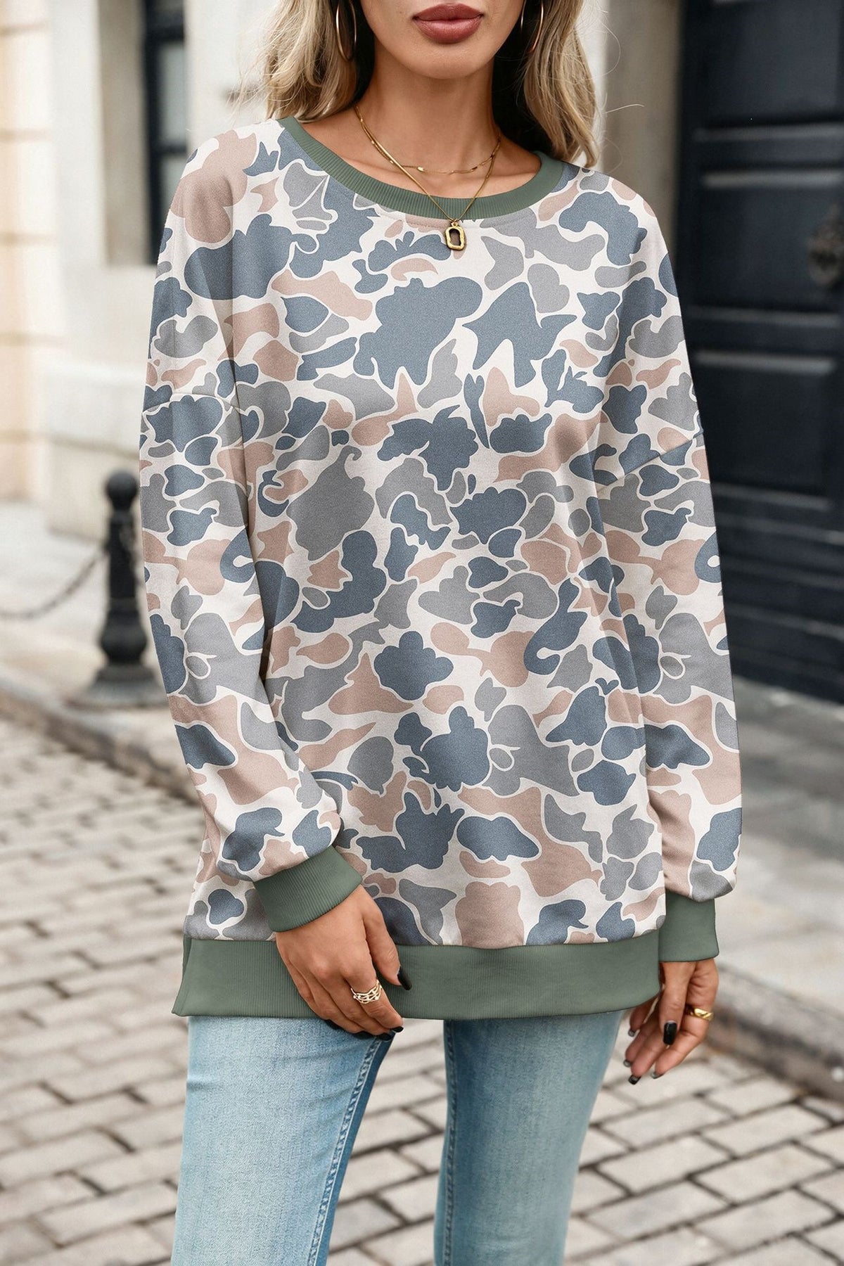Women's Crewneck Sweatshirt Long Sleeve Print Pullover