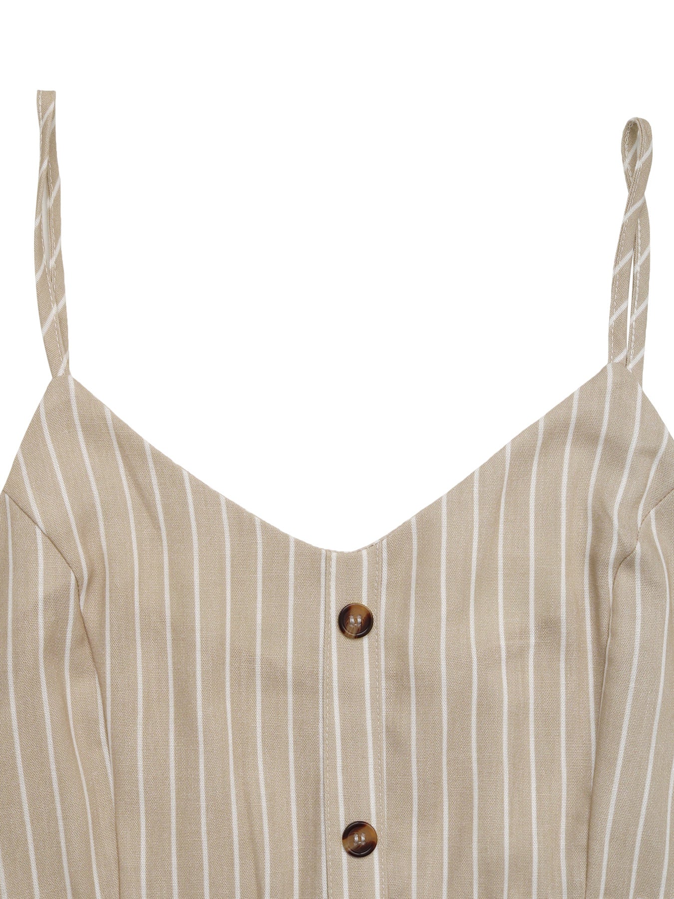 Casual Strappy Sleeveless Dress with Boho Stripes for Beach Vacation