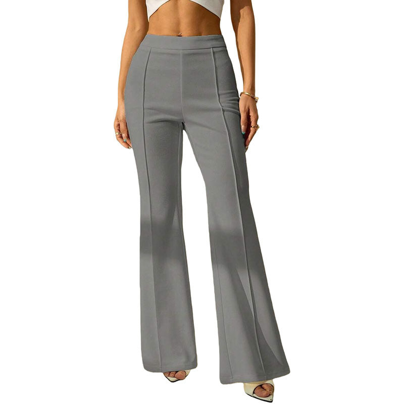 High Waisted Wide Leg Straight Pants Business Trousers