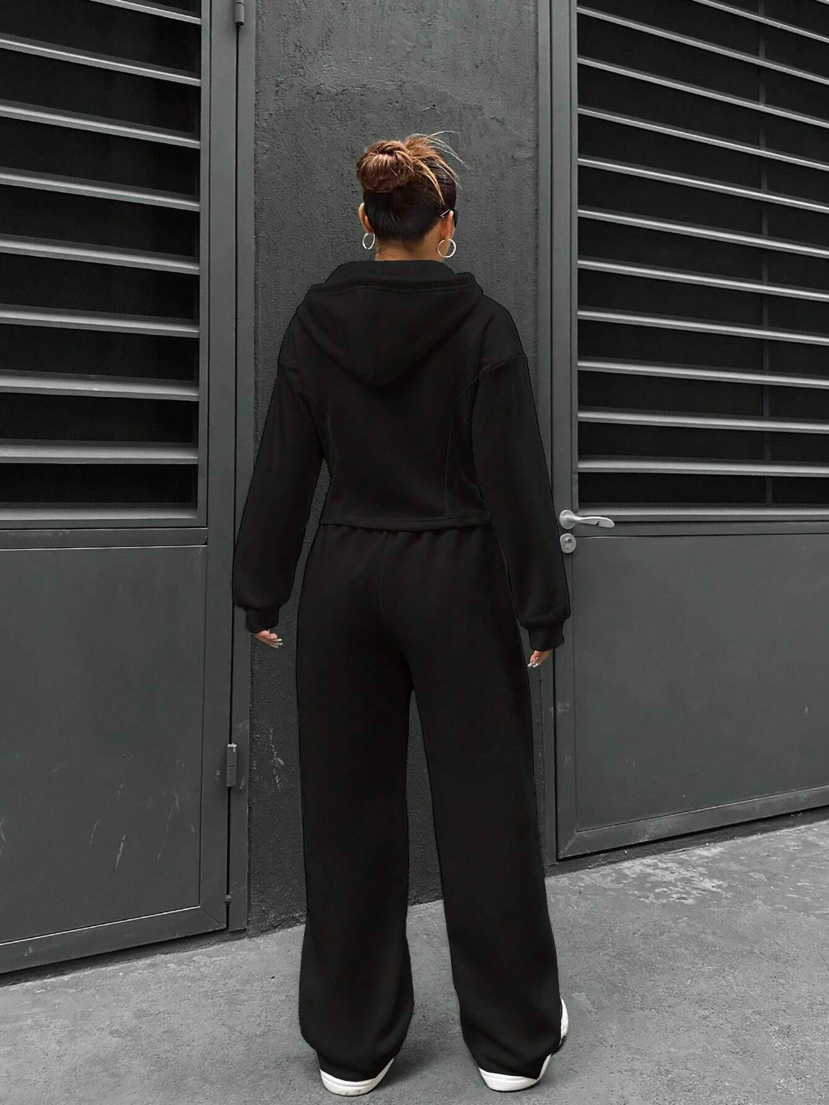 Women's Two Piece Zip Hoodie and Pants Lounge Set