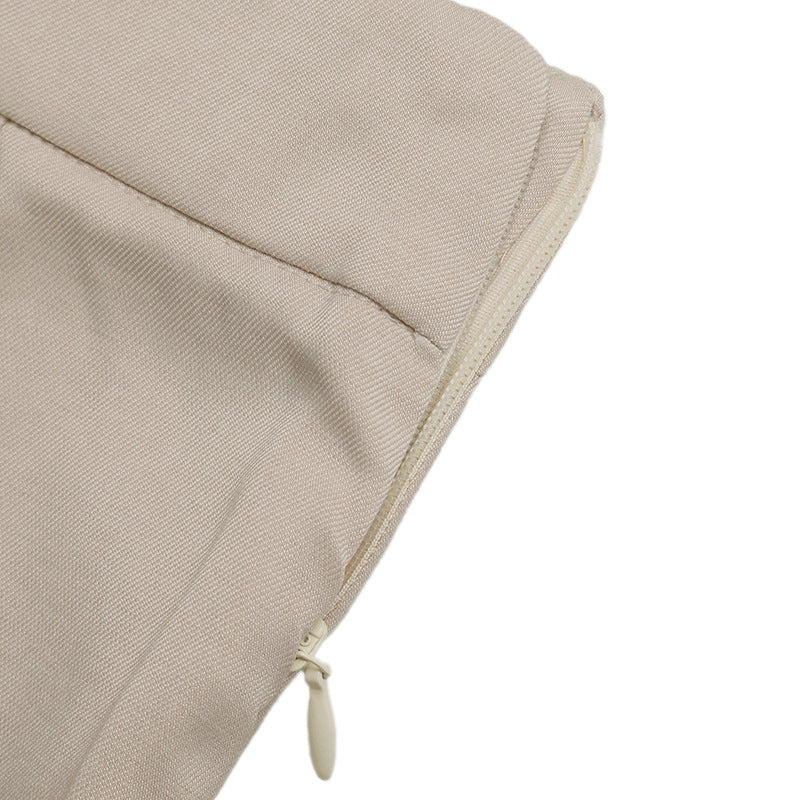 Solid Textured Set Casual Tie Front Vest Shorts