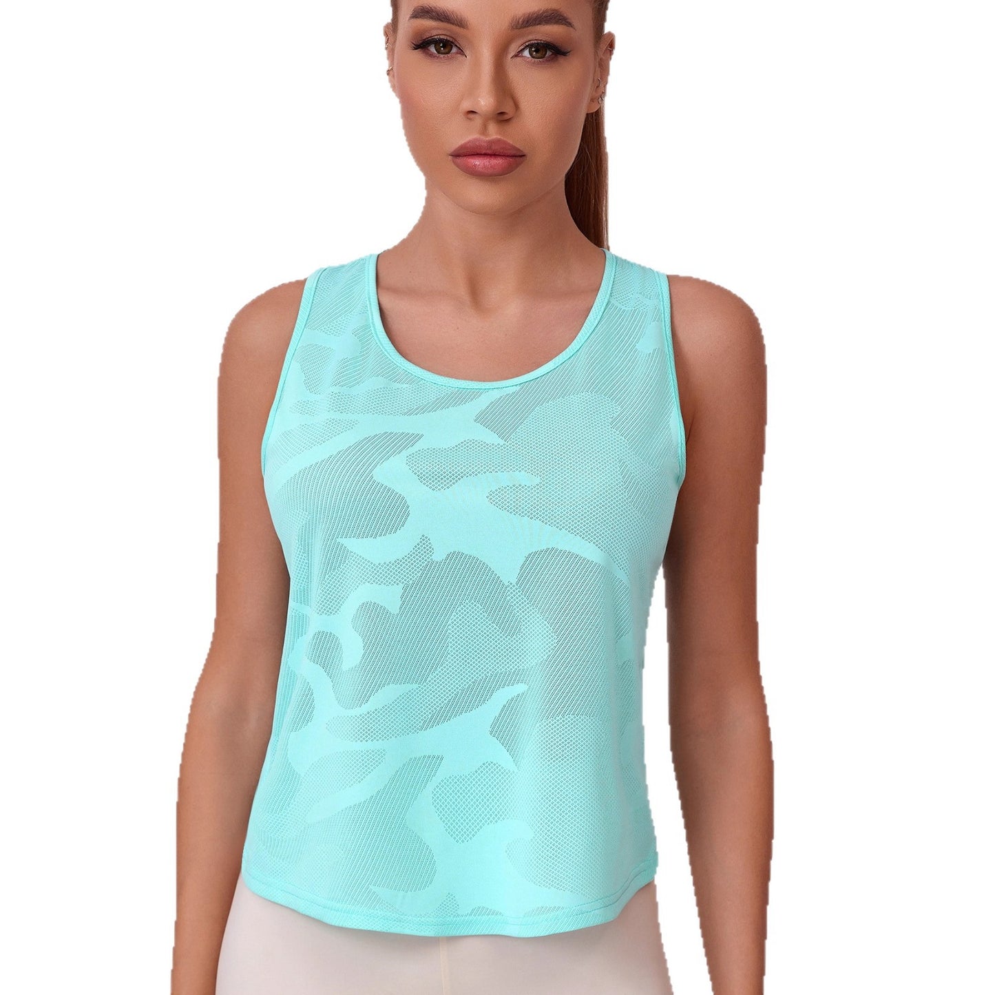 Women’s Open Back Yoga Tank Breathable Workout Top