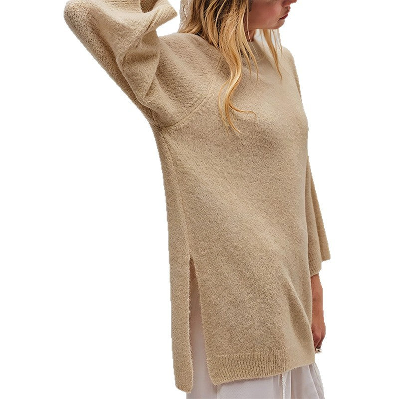 Women's Oversized Chunky Crew Neck Pullover Sweater