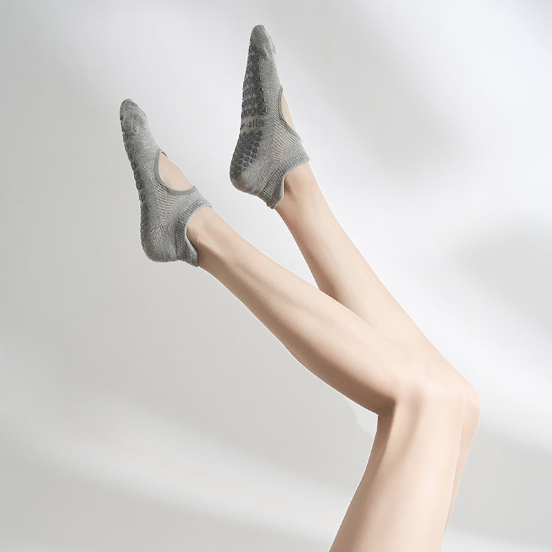 Non Slip Pilates Grip Socks Women Cotton Workout Socks