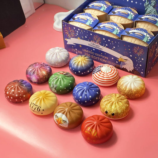 4th of July Dumpling Shape Squishy Patriotic Foam Stress Toy