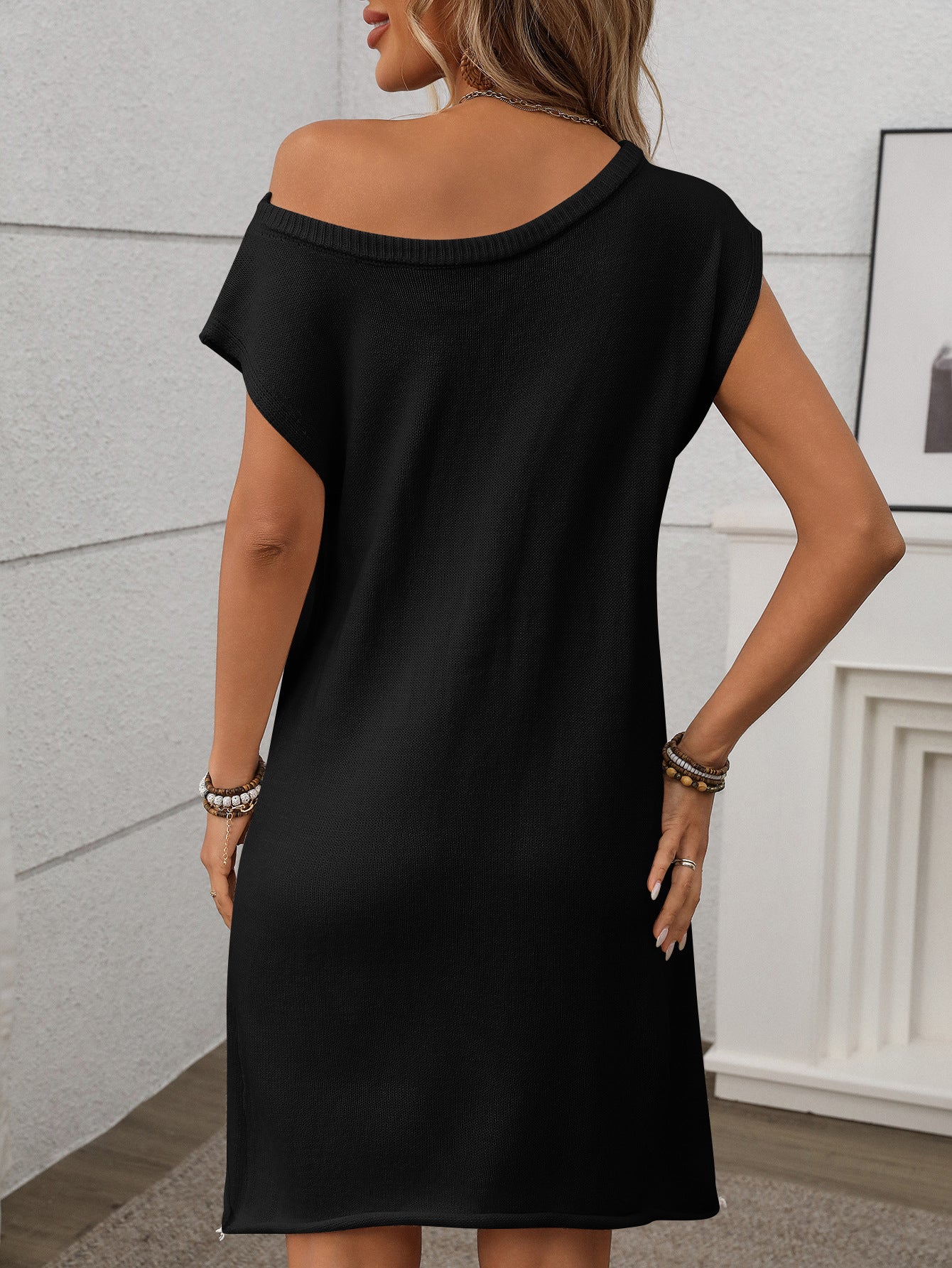 2025 Summer Knit Sweater Pullover Slouchy Dresses