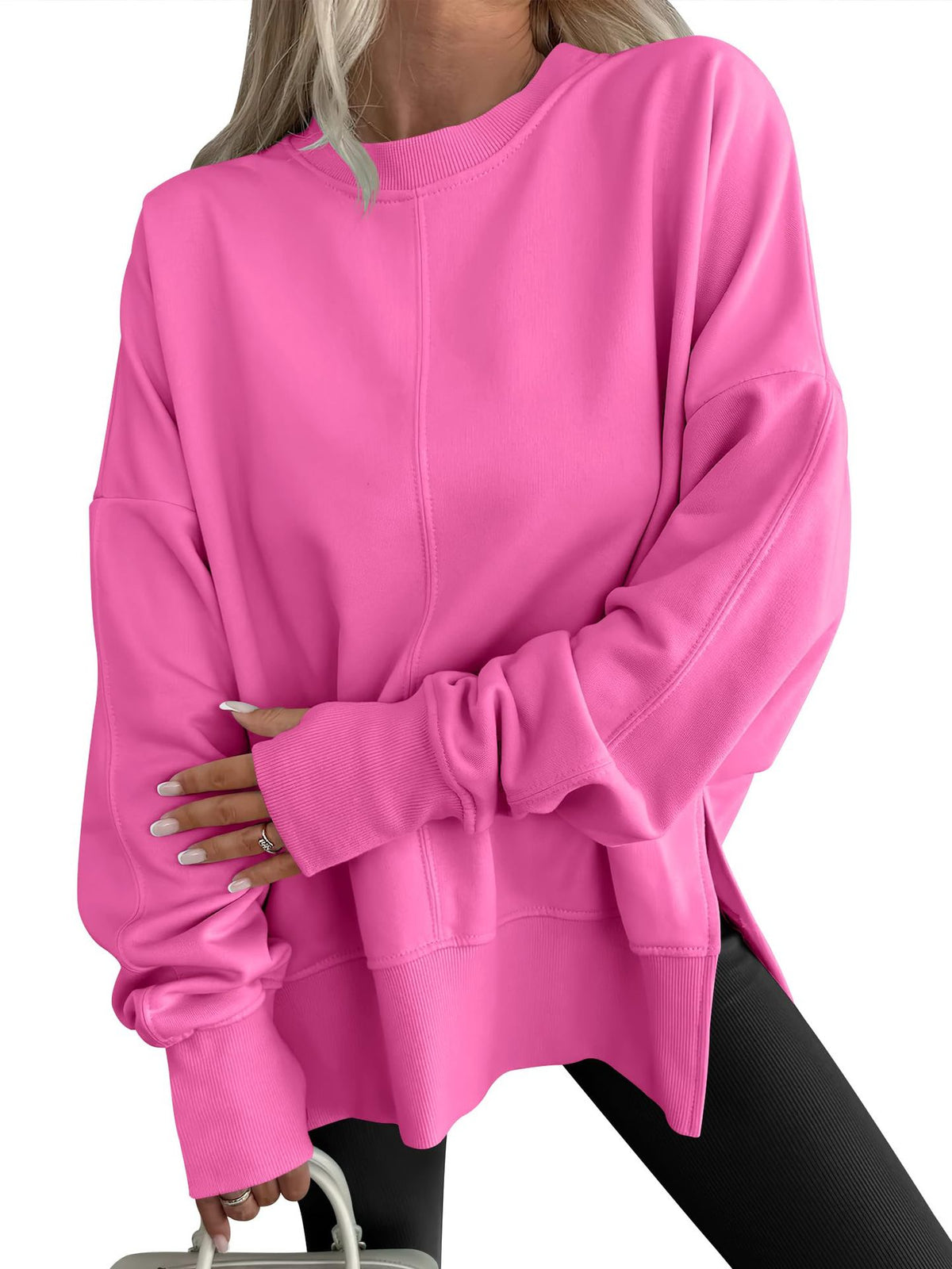 Women's Oversized Crewneck Sweatshirt Long Sleeve Pullover