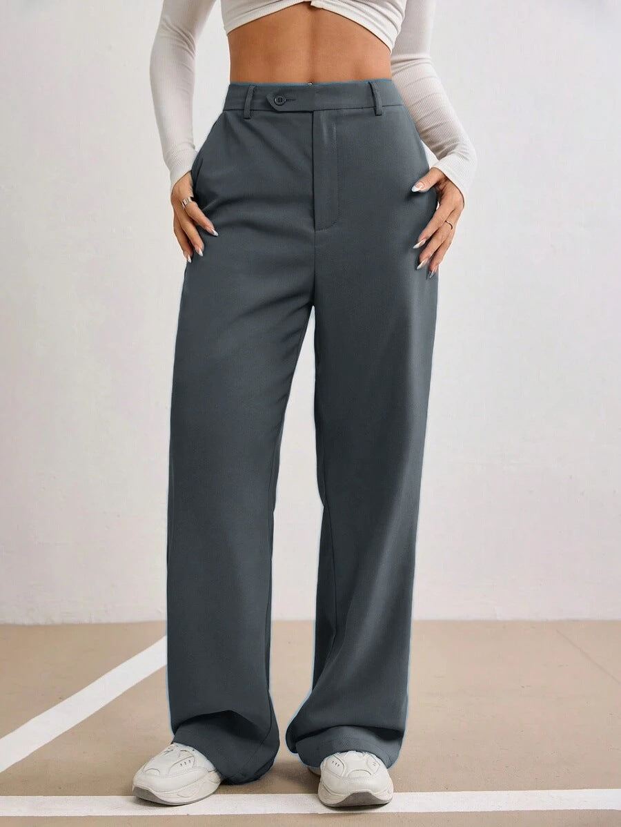 Women's High Waist Wide Leg Dress Pants