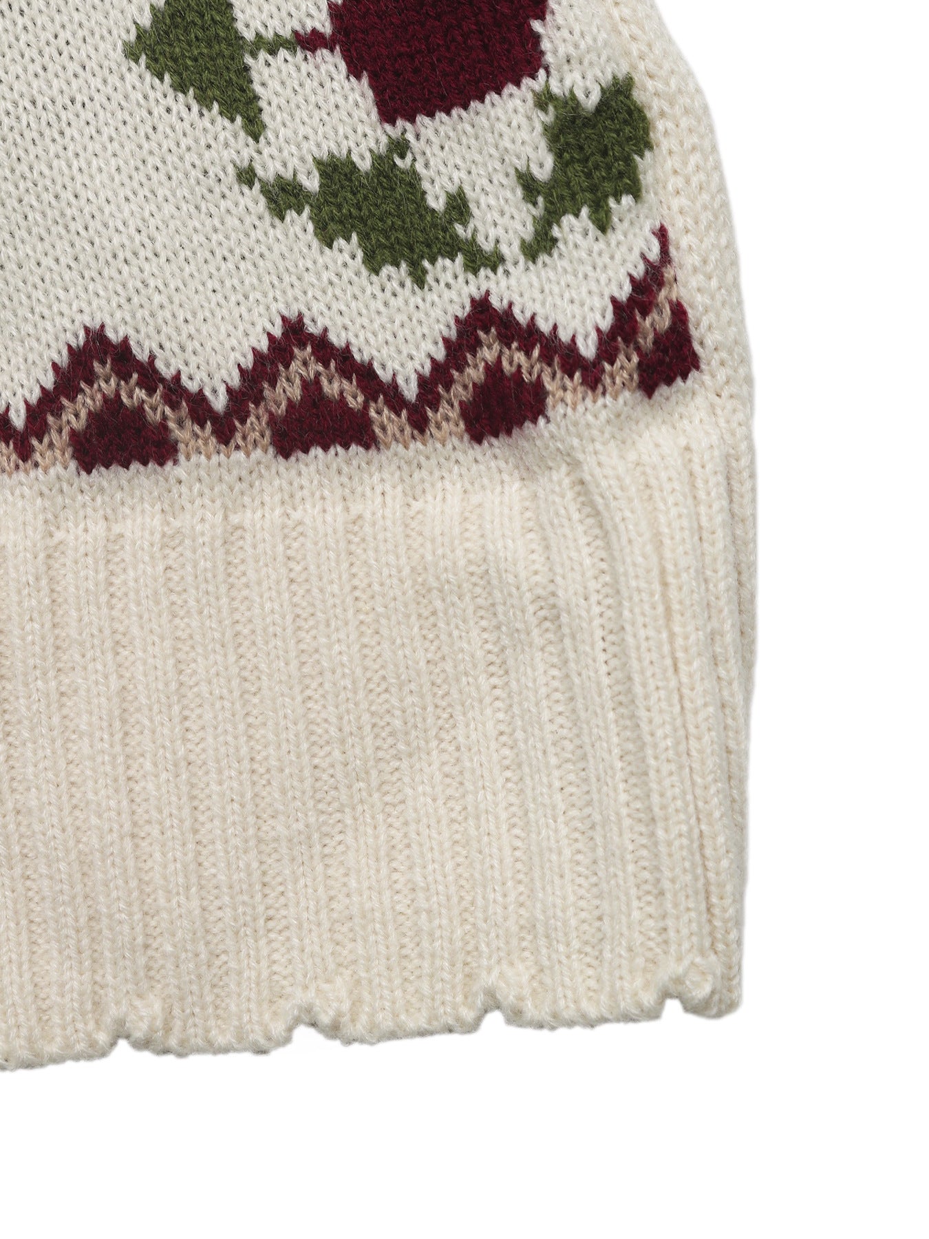 Fair Isle Turtleneck Sweater Vintage Knit Long Sleeve Top