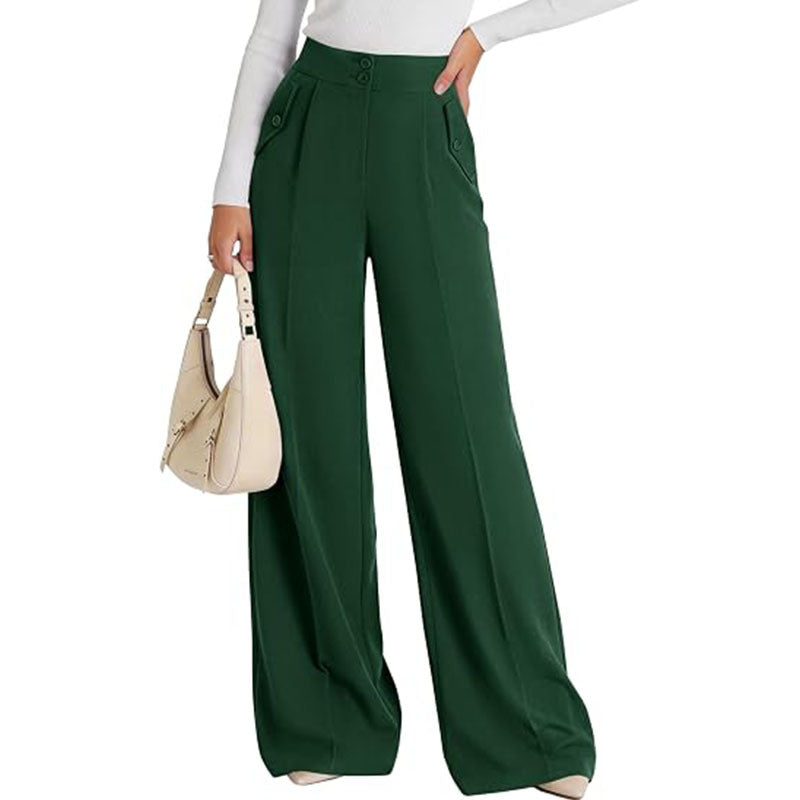 High Waist Wide Leg Dress Pants Business Casual Trousers