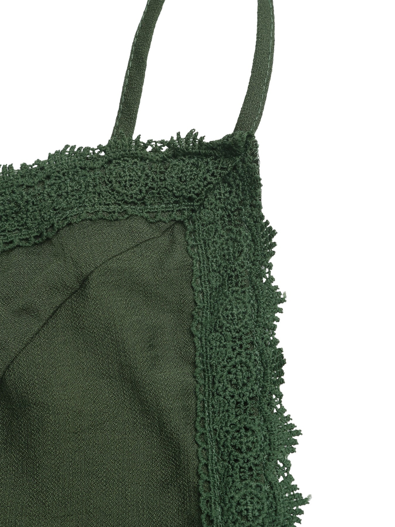 Boho Lace Maxi Dress V Neck Backless Spaghetti Strap