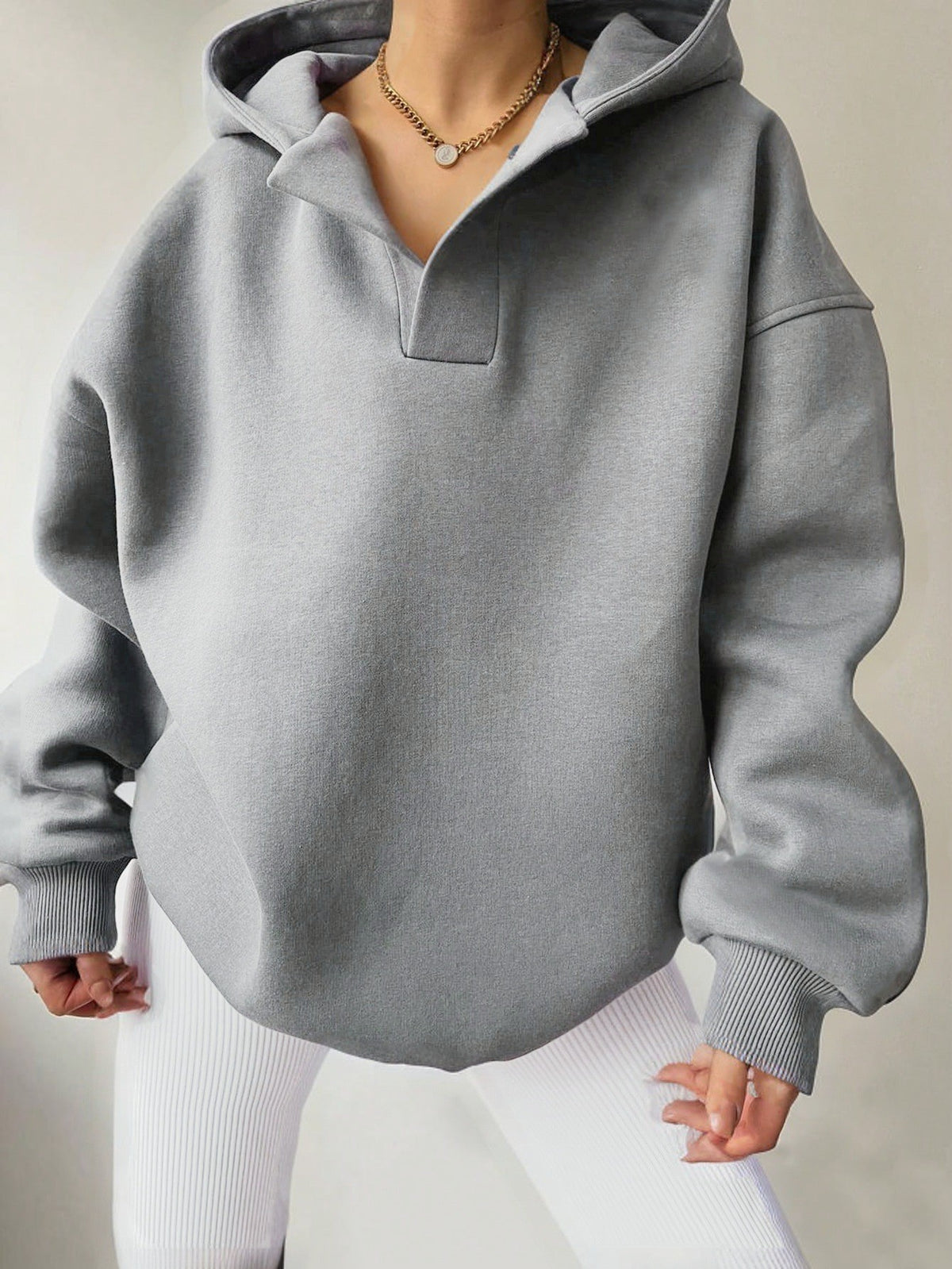Women's Oversized Hoodie Casual Long Sleeve Solid Pullover