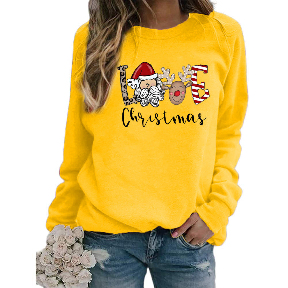 Women's Oversized Christmas Graphic Crewneck Sweatshirt
