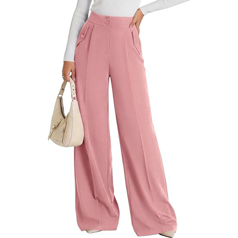 High Waist Wide Leg Dress Pants Business Casual Trousers