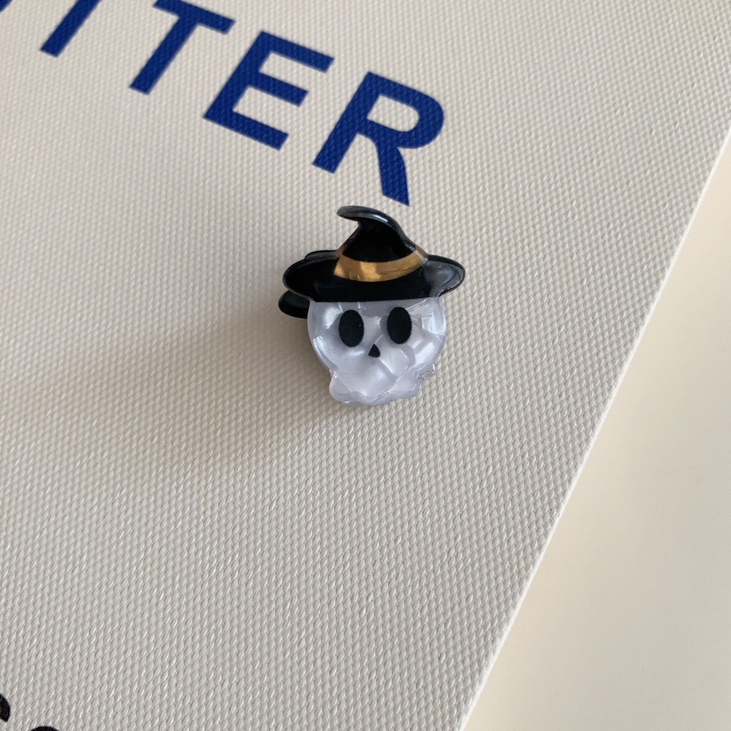 Halloween Mini Hair Claw Clips, Spooky Acrylic Styles