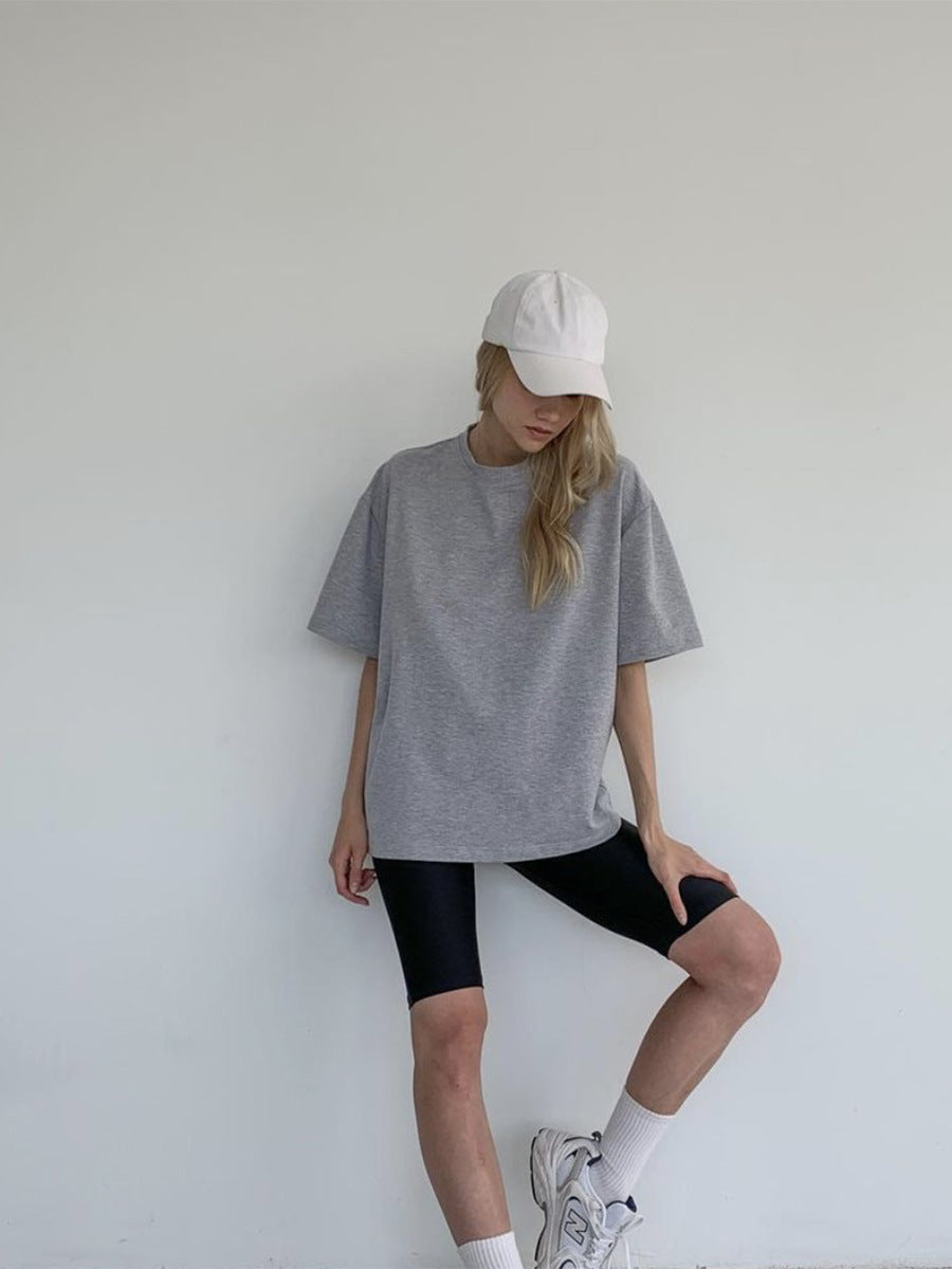 Oversized Cotton Tee Relaxed Fit Casual Streetwear