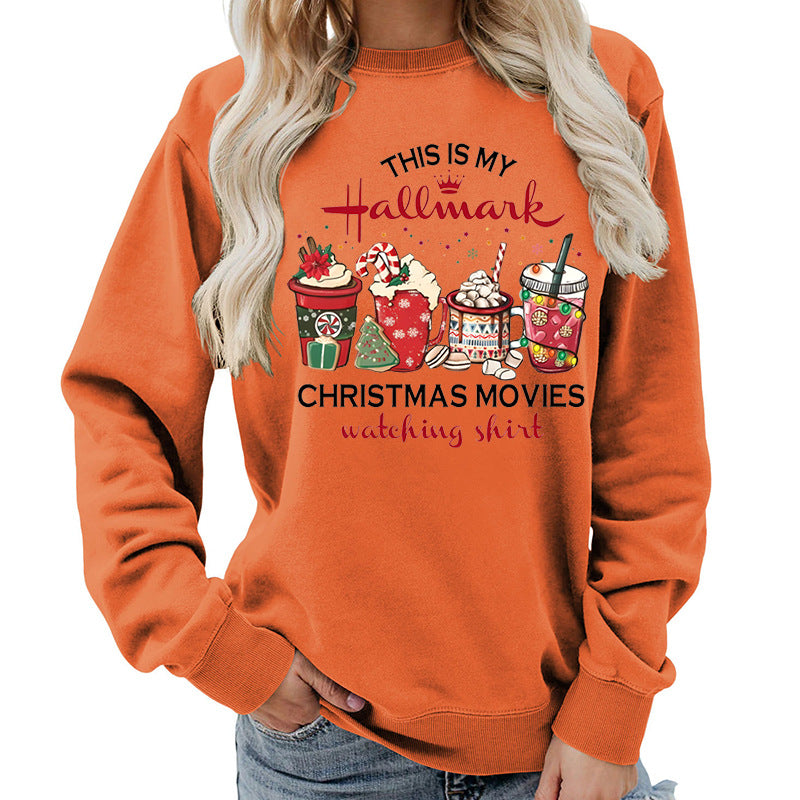Women's Oversized Hallmark Christmas Graphic Sweatshirt