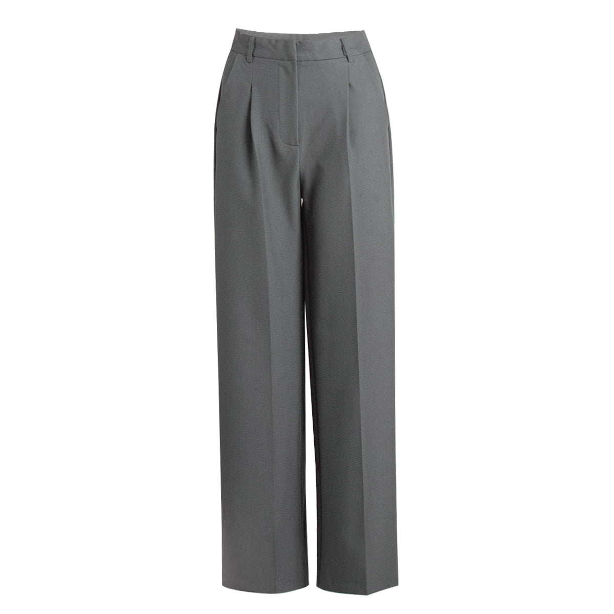 High Waist Straight Leg Dress Pants for Women