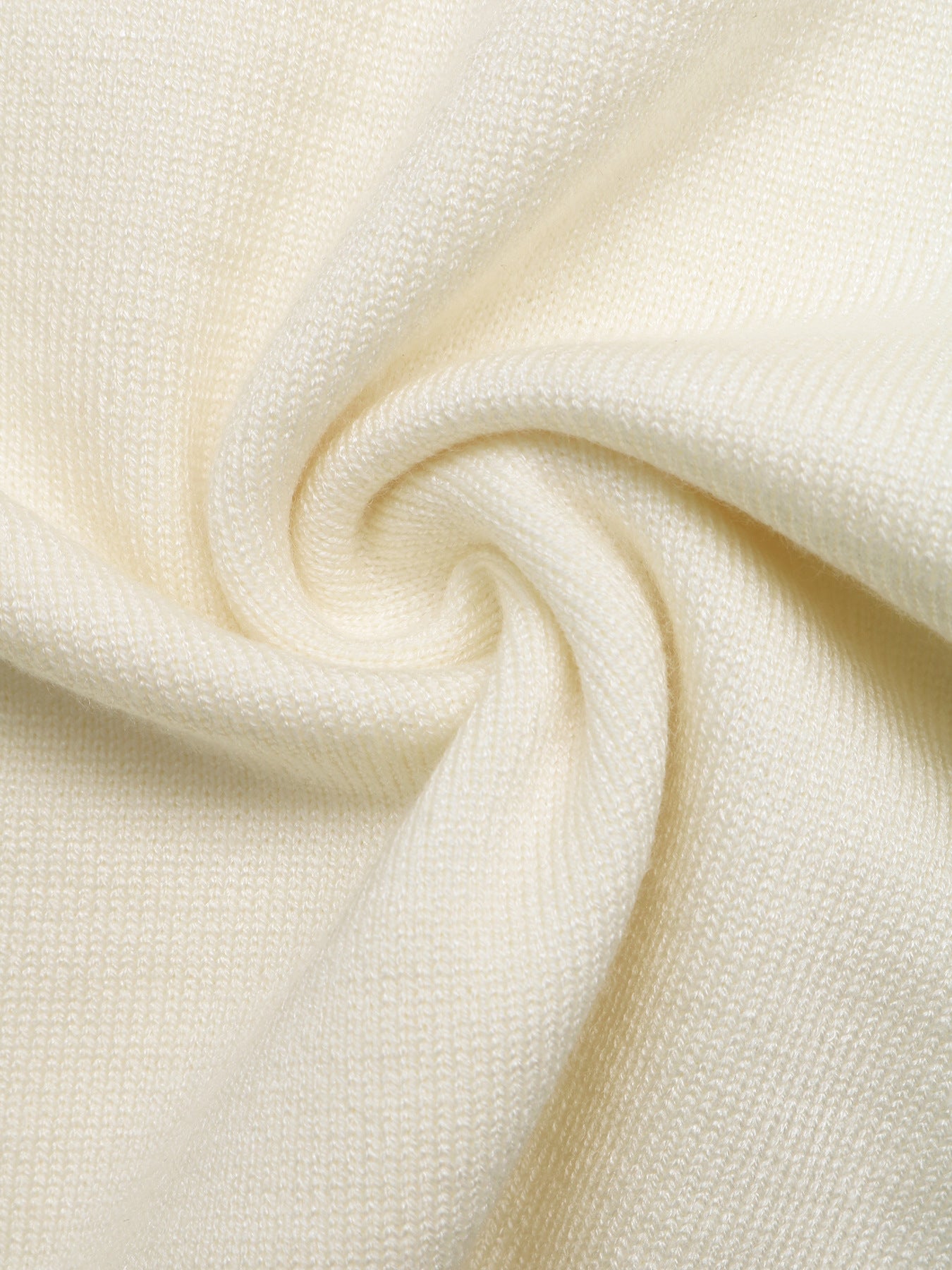 Ruffle Trim V Neck Knit Sweater Long Sleeve Pullover