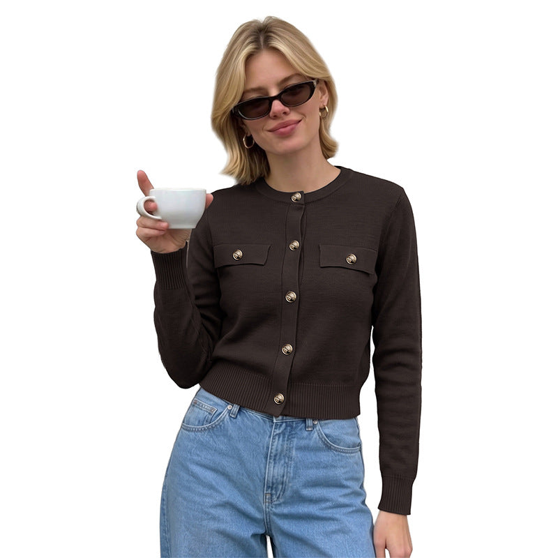Women's Classic Button Front Cardigan Sweater