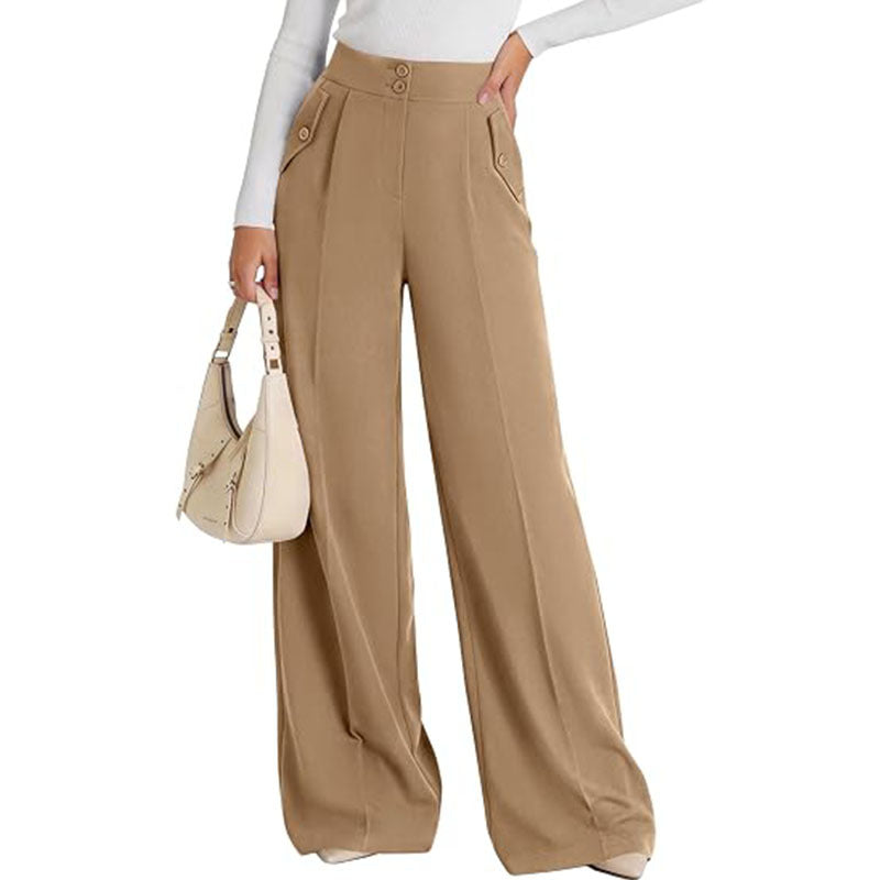 High Waist Wide Leg Dress Pants Business Casual Trousers