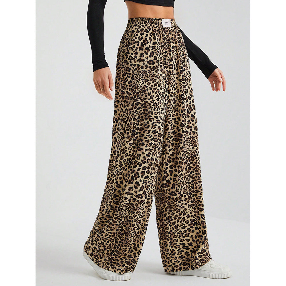 Plaid Wide Leg Drawstring Lounge Pants