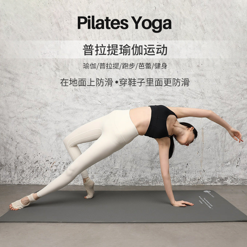 Pilates Grip Toe Socks Women Non Slip Low Cut Workout Socks