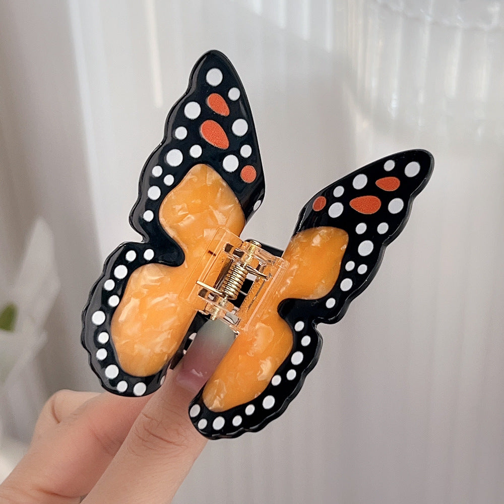 Butterfly & Bee Hair Claw Clip, Medium Whimsical Style