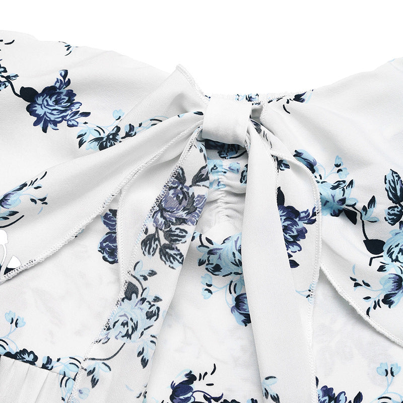 Strapless Floral Wide Leg Jumpsuit Summer Boho Chic