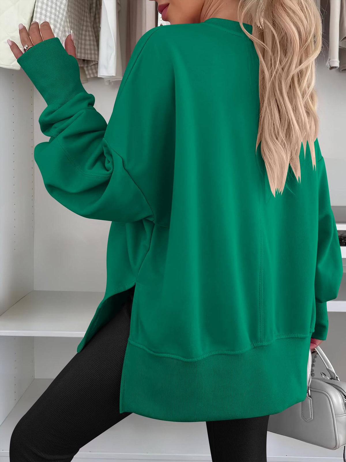 Women's Oversized Crewneck Sweatshirt Long Sleeve Pullover