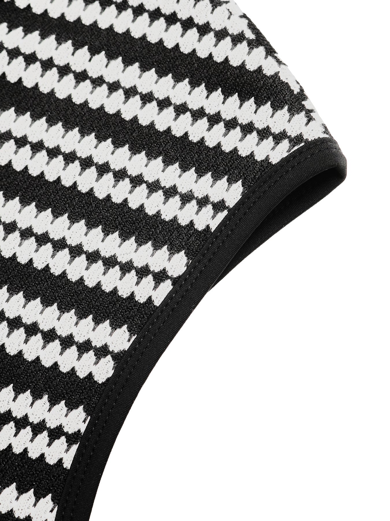 Striped Sleeveless Knit Bodycon Midi Dress Casual