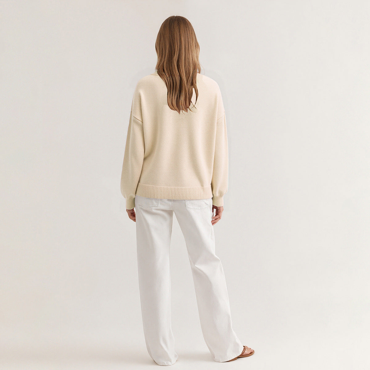 Women's Oversized Crewneck Graphic Knit Sweater