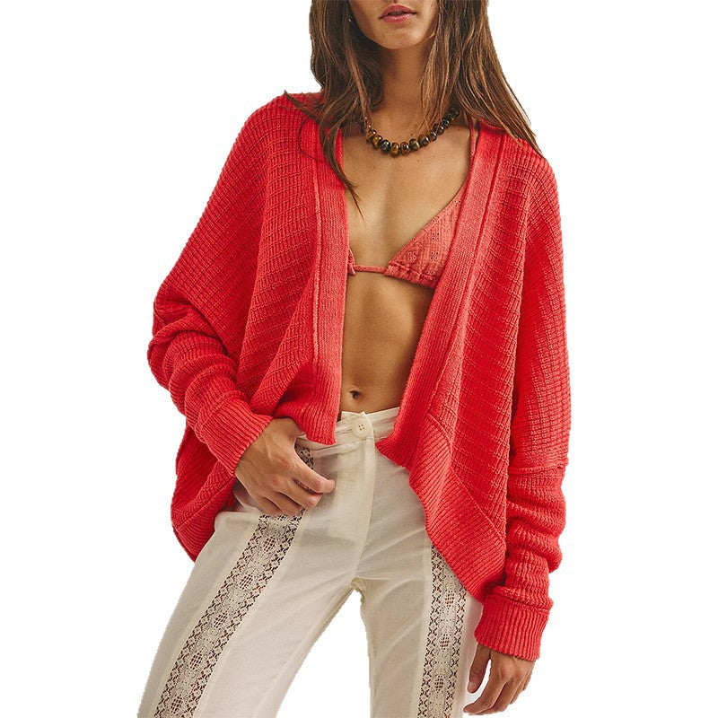 Women's Oversized Chunky Knit Open Front Cardigan
