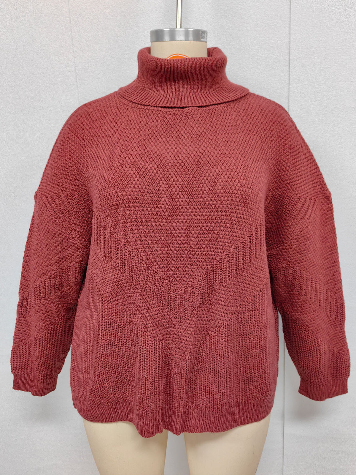 Women's Oversized Turtleneck Sweater Chunky Knit Pullover