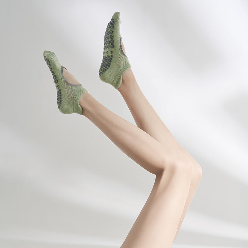 Non Slip Pilates Grip Socks Women Cotton Workout Socks
