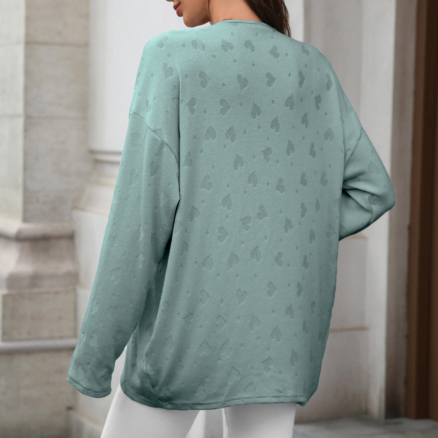 Women's Oversized Open Front Knit Cardigan Sweater