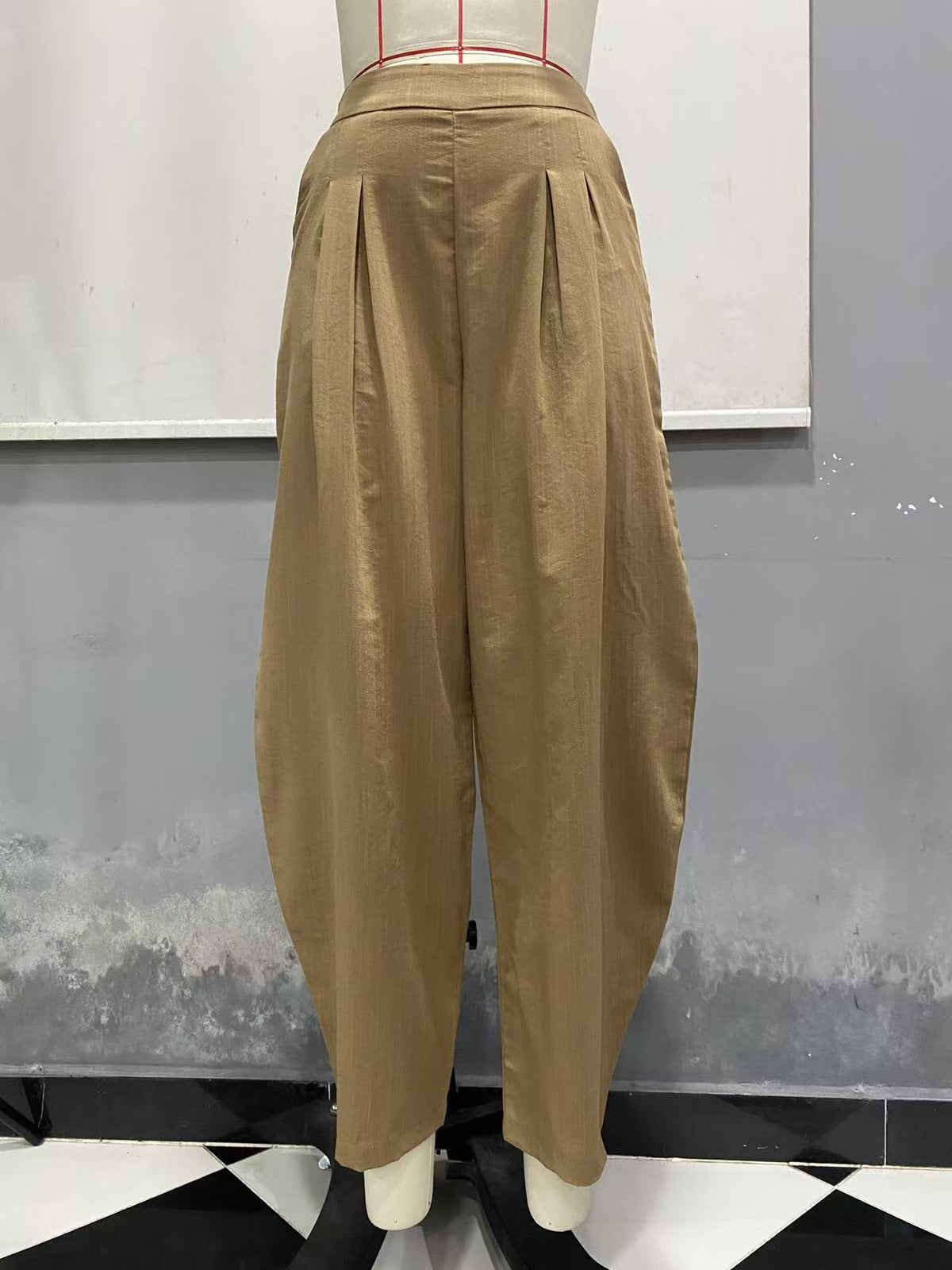 Women's High Waisted Linen Balloon Pants