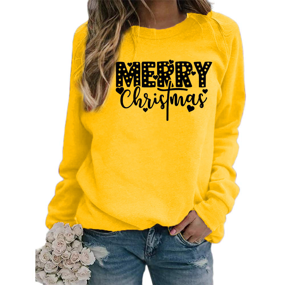 Women's Merry Christmas Graphic Crewneck Sweatshirt